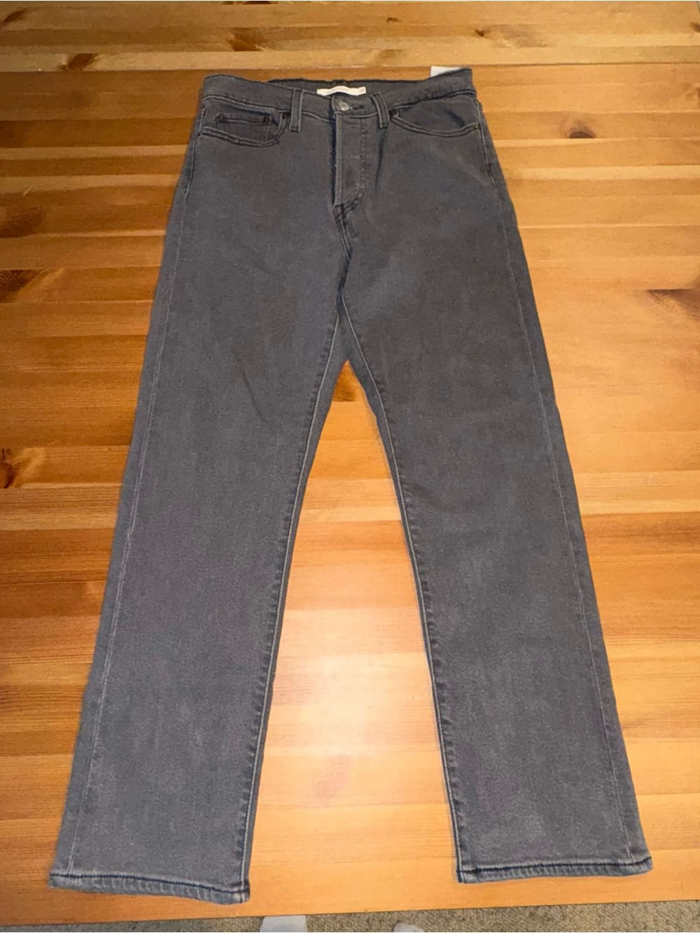 Levi's Wedgie Straight Leg Ankle Jeans Womens Size 28W x 28L High Rise gray